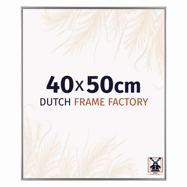 Dutch Frame Factory Fotolijst 40x50 cm - Kunststof - Zilver Hoogglans - Easy