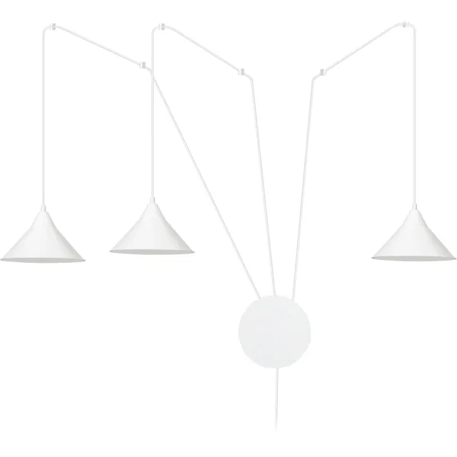 Emibig Joensuu 3L witte wandlamp pendellamp 3x E27 - Perfecte verlichting voor elke ruimte