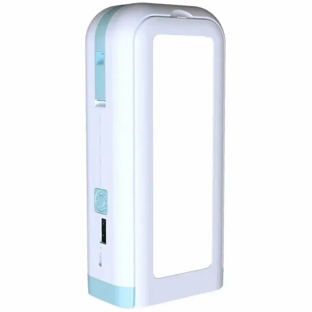 longziming Opvouwbare LED Lamp - Deformeerbare Lamp - LED Verlichting - 180° Verstelbaar - USB Oplaadbaar - ABS Materiaal - Multifunctioneel & Energiezuinig - 1 Stuk - Lichtblauw