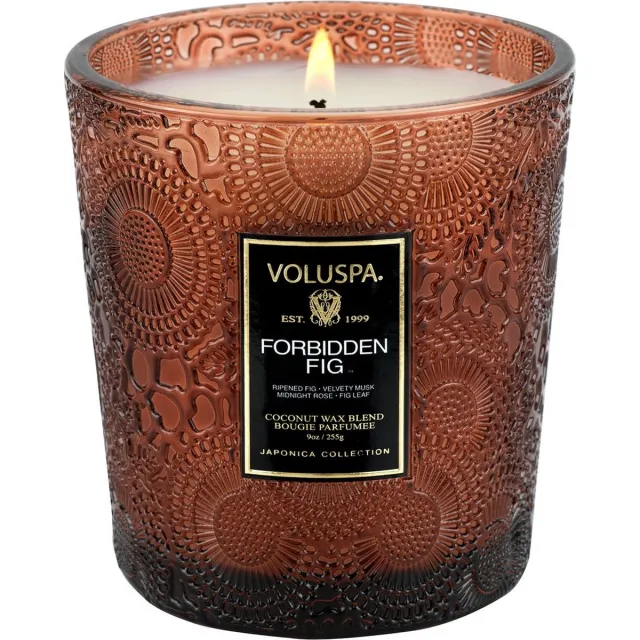 Voluspa Forbidden Fig Classic Candle Bruin