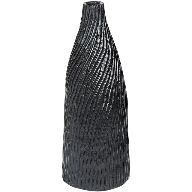 Beliani FLORENTIA - Decoratieve vaas - Zwart - Terracotta