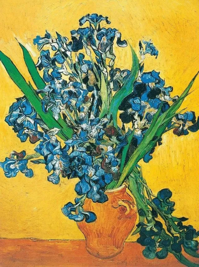 PGM Kunstdruk Vincent Van Gogh - Les iris 60x80cm Divers