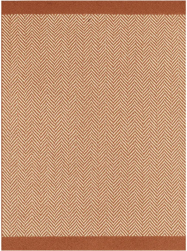 Fraai Wollen vloerkleed - Zula Terracottacotta - 140x200cm