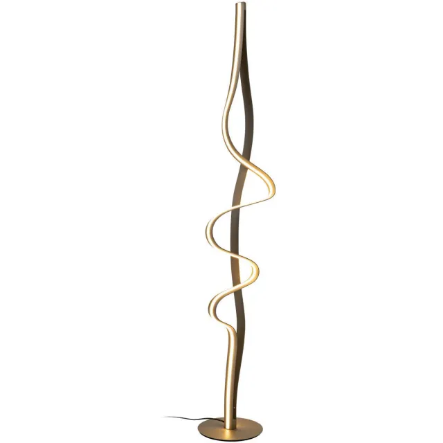 Lucide dimbare LED vloerlamp 20x32.5 cm - mat goud/messing Mat Goud / Messing