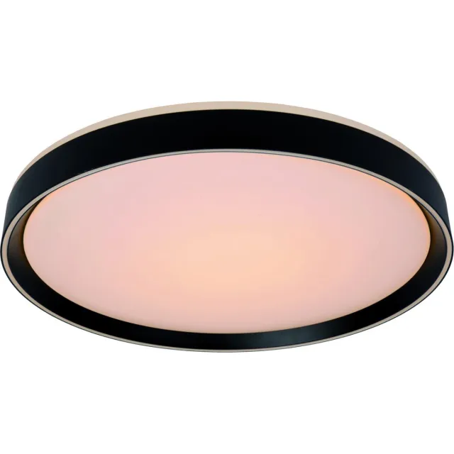 Lucide NURIA - Plafonnière (Plafondlamp) - Ø 30 cm - LED 3 StepDim - 1x18W 2700K - Zwart