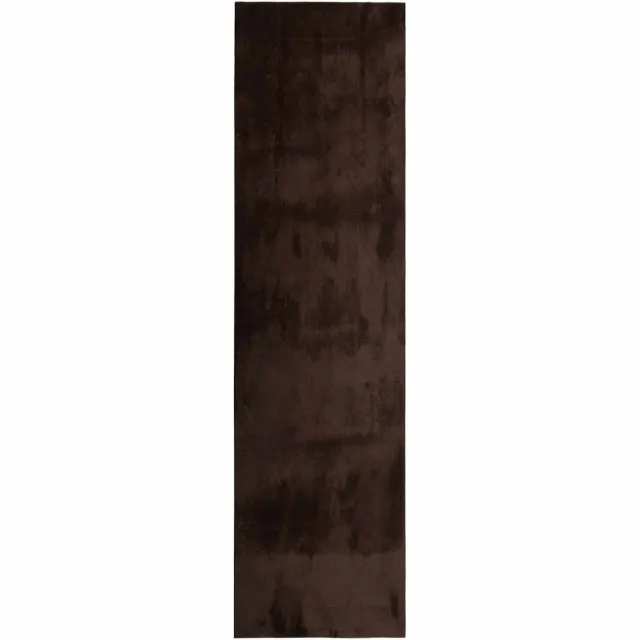 vidaXL Tapijt - HUARTE - Bruin - 80 - x - 400 - cm - 100% - Polyester - Plat
