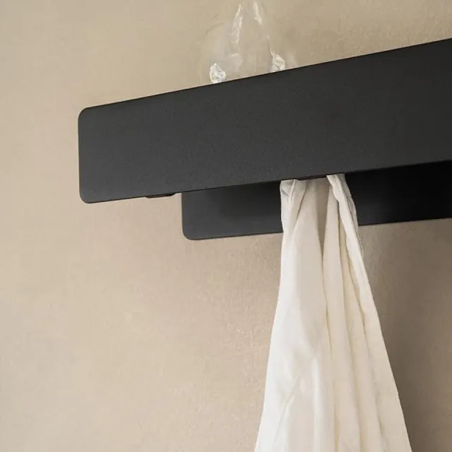 W Kapstok-Muur-Kian-Moderne-Wandkapstok-Met-Plank-en-Verborgen-Haken-Metalen-Coat-Rack-Wandgemonteerde-Kledingstang-Zwart-Design-Kapstok-Wandrek-voor-Hal-en-Entree