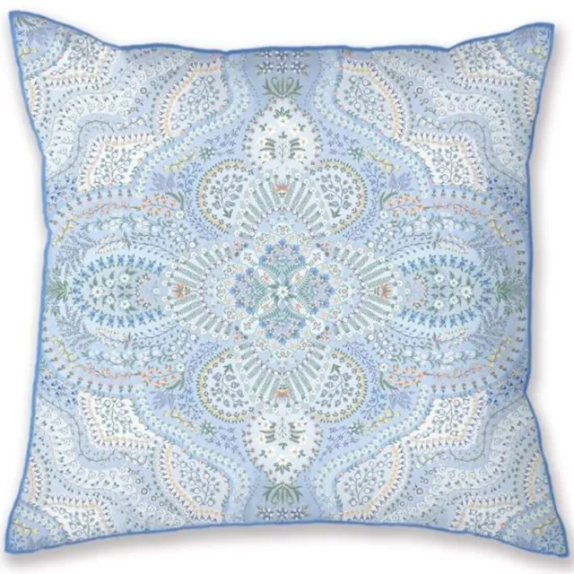 Pip Studio Moon Flower Vierkant Decoratiekussen - Blauw (53x53 cm) Roze