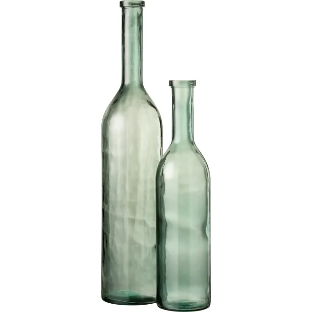 J-Line vaas Cancun - glas - groen - large - 101 cm hoog