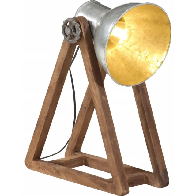 vidaXL Bureaulamp 25 W E27 30x17x40 cm vintage zilverkleurig