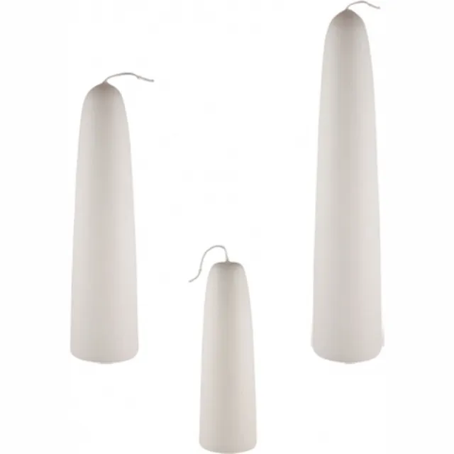 Smulders Deco Ivoor dompelkaars / Tonkkaars 300/80 (125 uur) met pengat