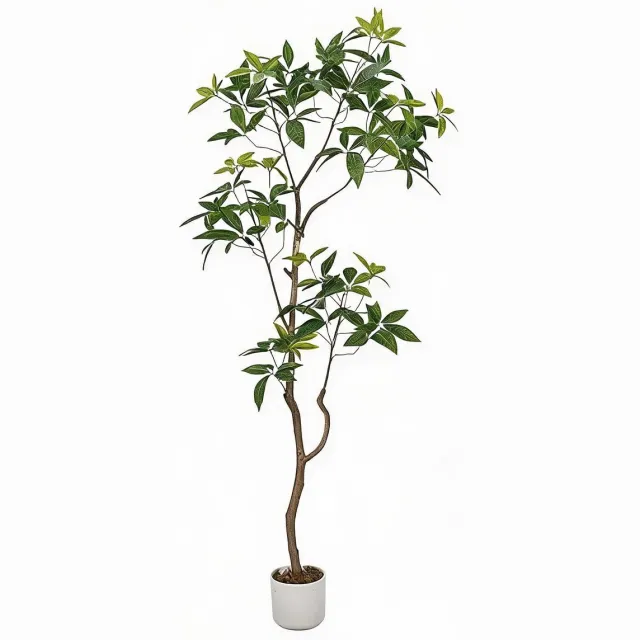 Danky Kunst Schefflera Parapluboom 160cm - Kunstplant - Woonkamer Groen