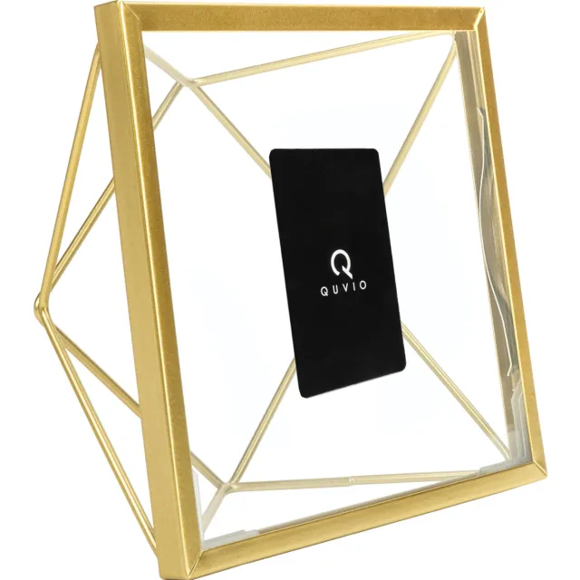 QUVIO Fotolijst - Hexagon - Goud - 6,5 x 15 x 15 cm