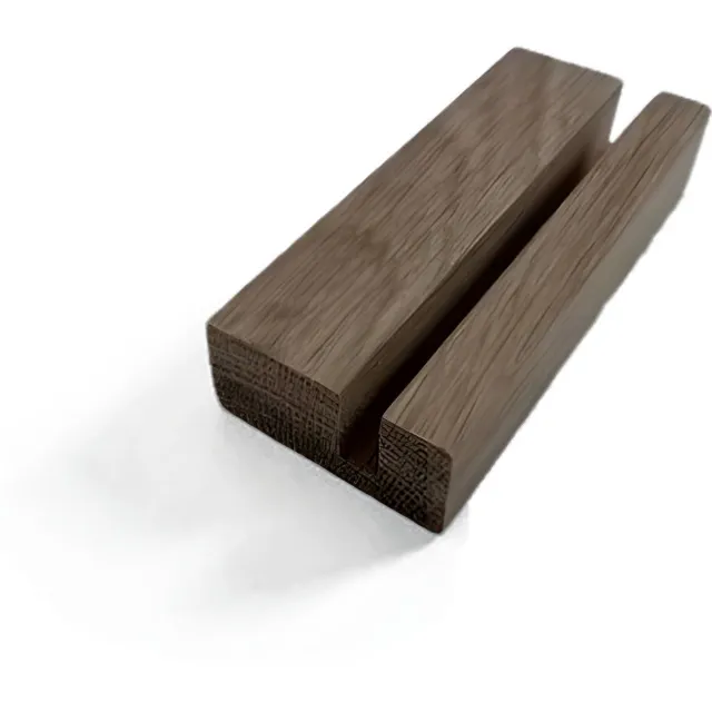 Nuuw Plaathouder klein - 8,5cm — 5mm: bedrukte platen of tekstplaten/ geboortebloemen bruin