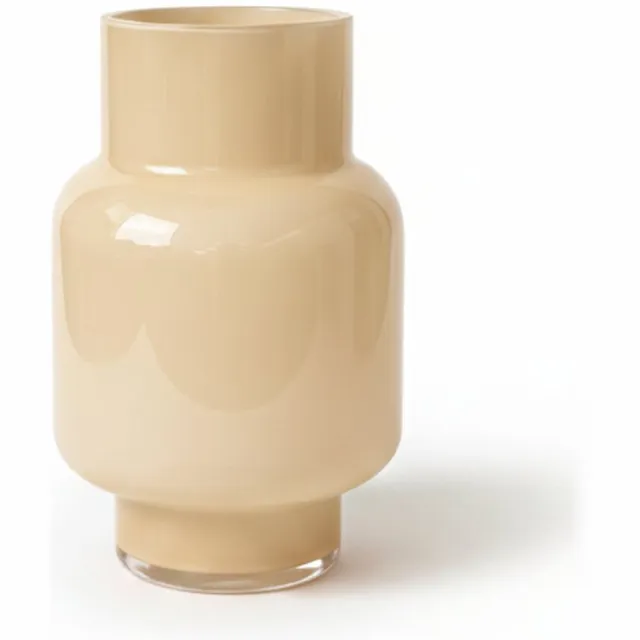 Hakbijl Glass Bloemenvaas Pien - beige - glas - D19 x H31 cm - decoratie - vazen