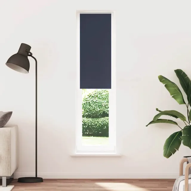 vidaXL Rolgordijn verduisterend 50x210cm stofbreedte 45,7 cm polyester Blauw
