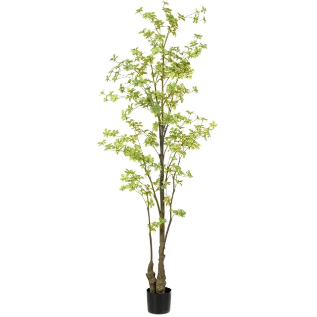Emerald Kunstboom Tropaeolum 210cm - Kunstplant voor binnen - Tropaeolum plant - Oost Indische kers Groen