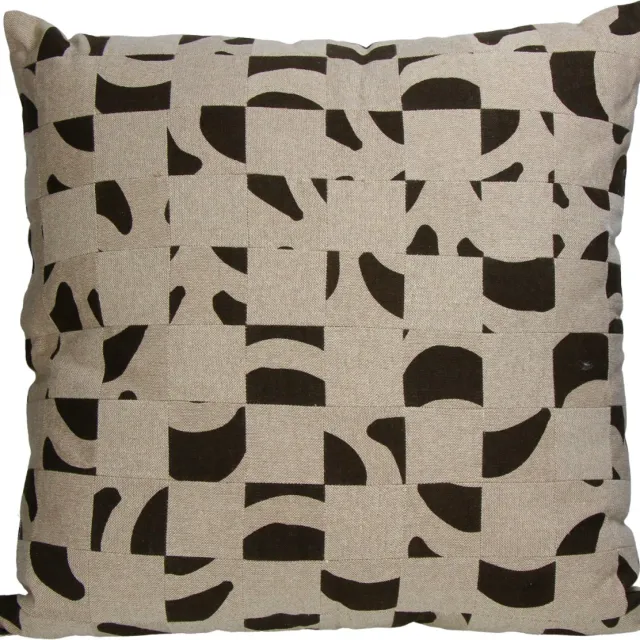 HD Collection Cushion Cotton Brown 50x50cm Bruin