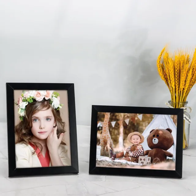Unyqoos Set van 20 Stijlvolle Zwarte Fotolijsten voor Portretten en Kunstwerken