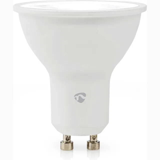 Nedis SmartLife Multicolour Lamp - Zigbee 3.0 - GU10 - 345 lm - 4.70 W - RGB / Warm tot Koel Wit - 2200 - 6500 K - Android / IOS - Spot - 1 Stuks