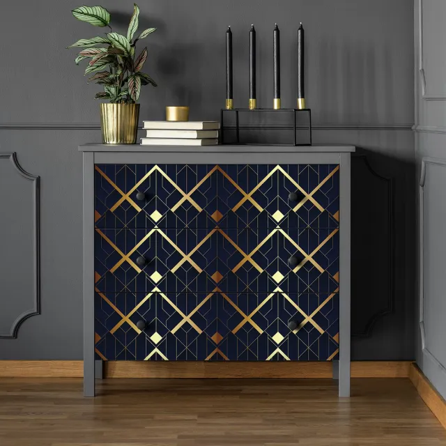 Ambiance Sticker Scandinavische meubelsticker Emerik 60 x 90 cm Multi color