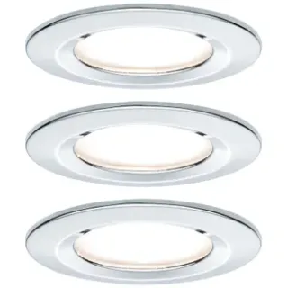 Paulmann Inbouwspot Led Nova 3-stapdim Chroom 3x6,5w