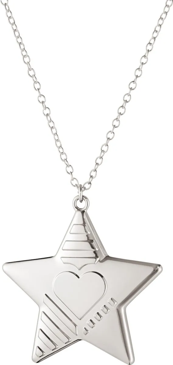 Georg Jensen Seasonal Christmas Collection 2019 Ornament Ster - Zink Legering - Zilver
