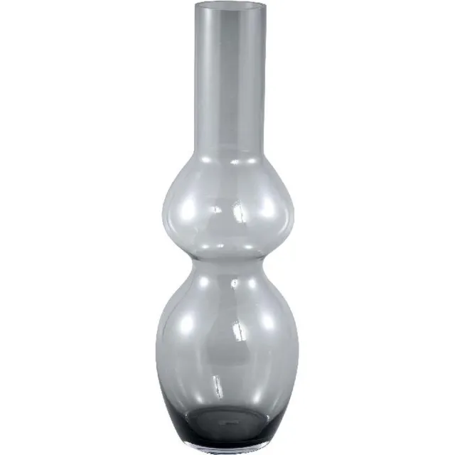 PTMD COLLECTION PTMD Joly Vaas - 18 x 18 x 55 cm - Glas - Grijs