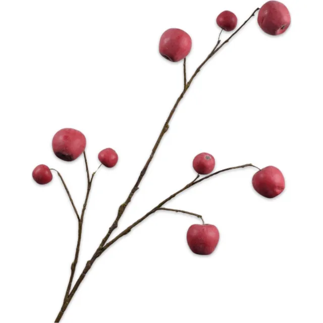 Silk-ka Kunstbloem-Zijden Bloem Appel Tak Rood-Roze 123 cm