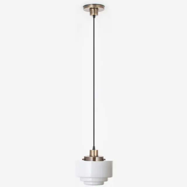 Coloured by Art Hanglamp aan snoer Getrapt Ø 20 20's Brons - Art Deco Trade