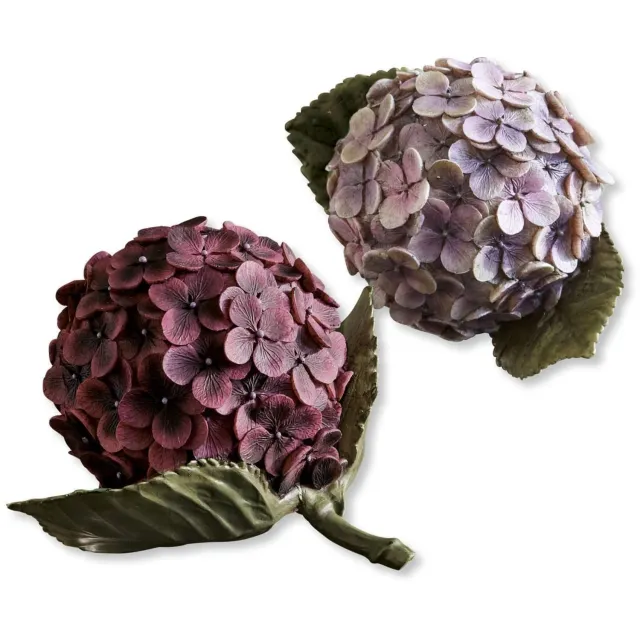 Loberon Sierbloem set van 2 Hortensie paars/roze