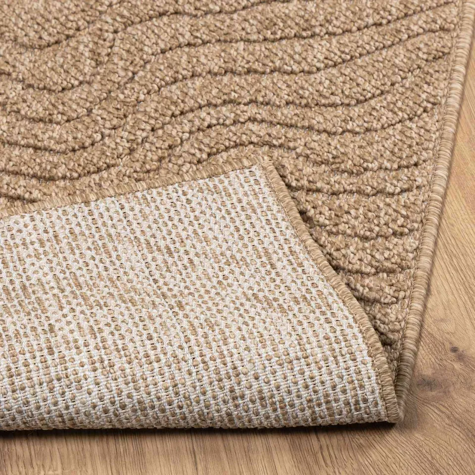 vidaXL Binnen- en buitentapijt AGIRA Naturel 200 x 80 cm Polyester, foto 4