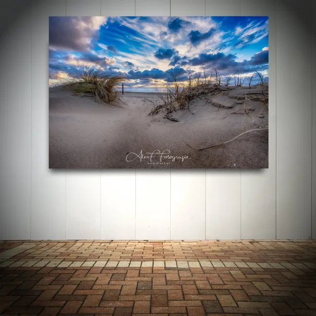 Alex F Fotografie Foto op Canvas - Strand AlexF034 – Formaat 120 x 80cm - Wanddecoratie - Muurdecoratie woonkamer - Slaapkamer decoratie - Kamer accessoires - Schilderijen op canvas multi