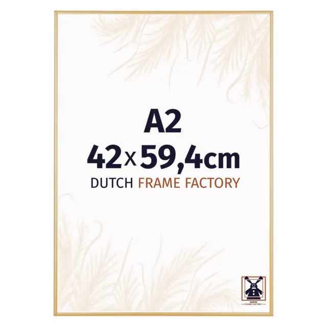 Dutch Frame Factory Fotolijst A2 42x59,4 cm - Aluminium - Goud Vintage - Kampen