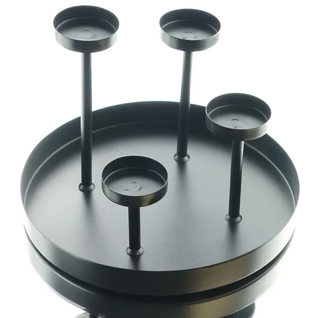 Freese Kandelaar 4-voudig zwart 23cm