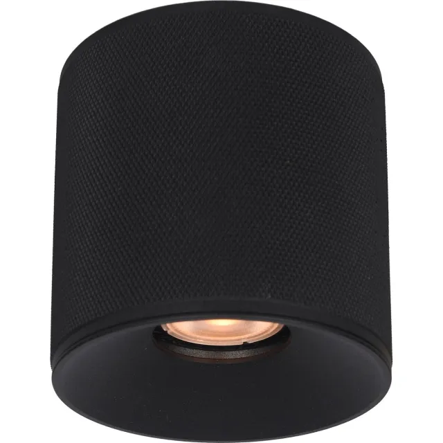 Artdelight Plafondlamp Costa Ø 10,5 cm GU10 zwart