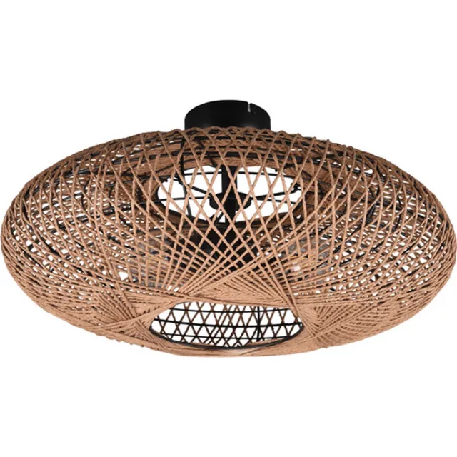 Trio HEDDA - Plafondlamp - Zwart mat - excl. 2x E27 4 W - Plafondbevestiging