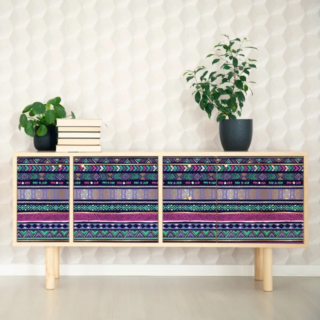 Ambiance Sticker Etnische meubelsticker Yheleen 40 x 60 cm Multi color