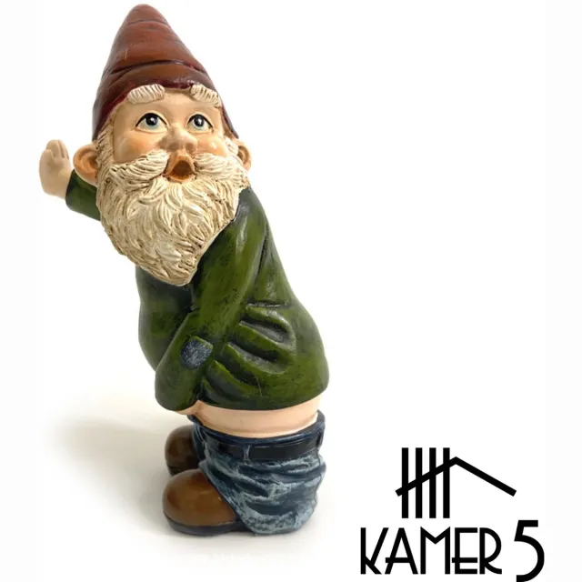Kamer 5 Dronken Tuinkabouter - de Wildplasser - Groot 14 cm