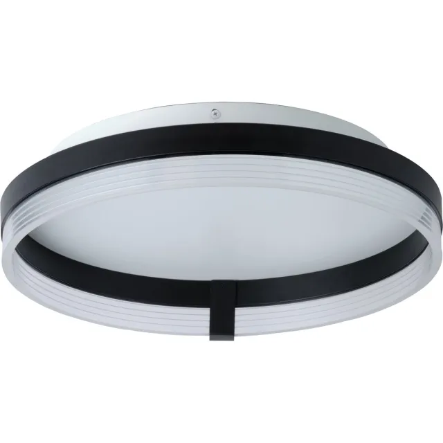 Osram Decor Circle LED Plafondlamp, Zwart Acryl, 400mm, 25W, 1350lm, CCT 3000-6500K, CLICKCCT