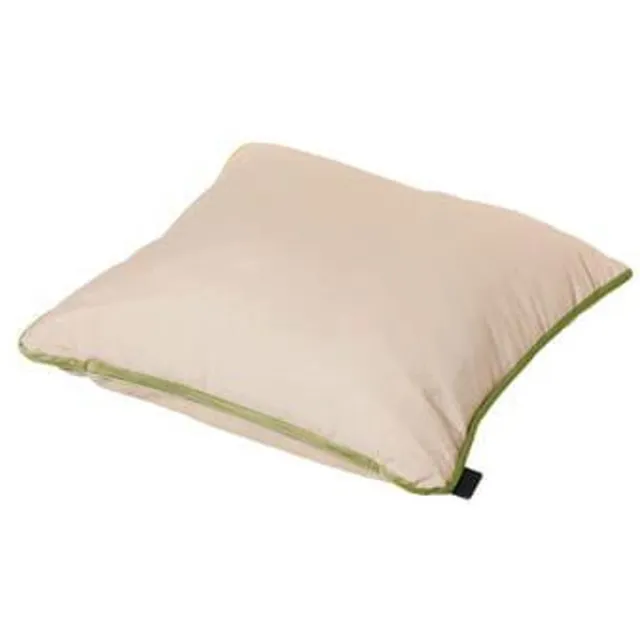 Madison sierkussen 45x45 cm Velvet green piping / Panama linnen nvt