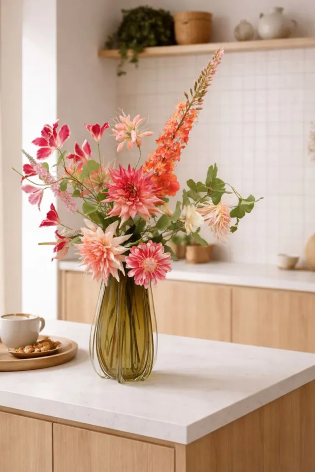 PrettyPlants Kunstboeket Pink Parade | Zijdenbloemen | Kunstbloemen | Zijden boeket | Kunstboeket Roze