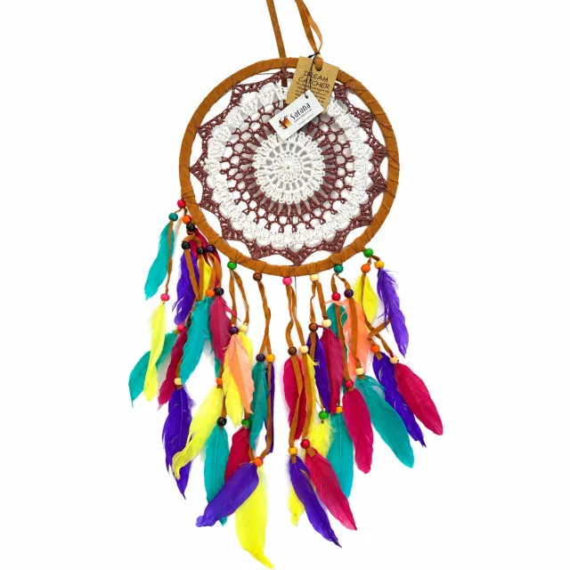 sarana Dreamcatcher crochet/feathers multi Multicolours