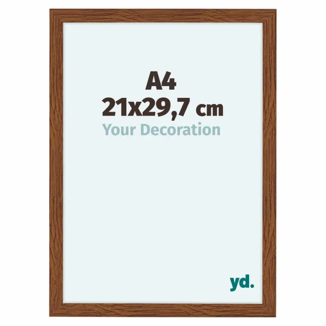 yd. Your Decoration - Fotolijst A4 21x 29,7 cm - MDF - Eiken Rustiek - Como