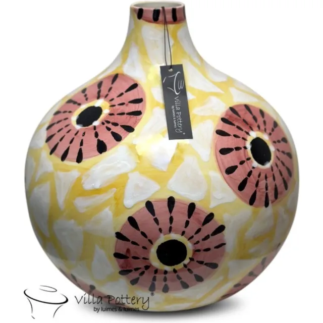 Irishflowers Vaas - Decoratie - Woondecoratie - Villa Pottery - Keramiek - Toeti 3_2 geel