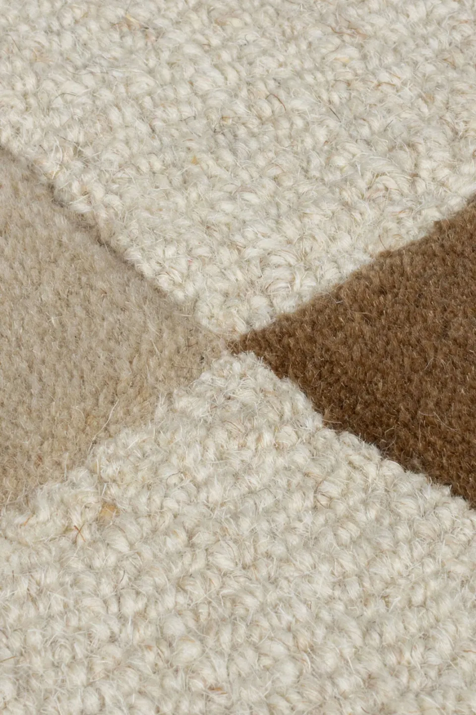 Flair Rugs Glow Abstract wollen vloerkleed bruin, foto 3