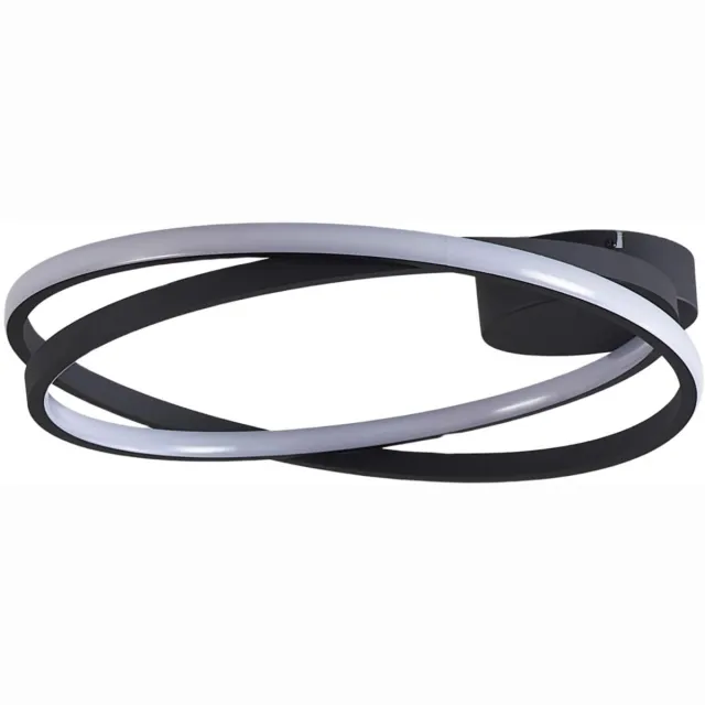 KOSILUM Unity - Plafondlamp - Zwart - Aluminium, ijzer en PVC