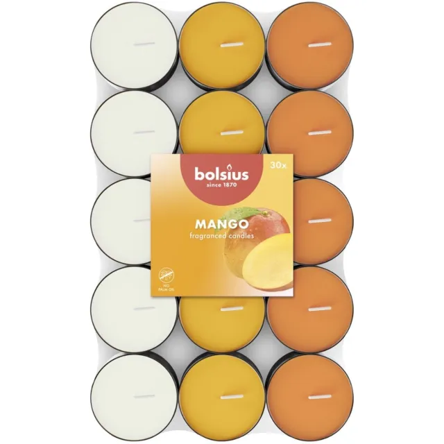 Bolsius Geurtheelicht - 30 stuks per verpakking - Mango Oranje