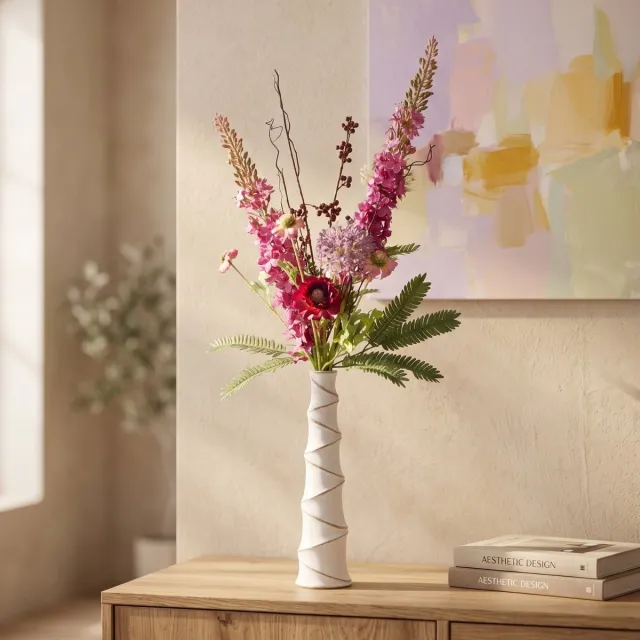 maxifleur Kunstplanten Kunstboeket Bahar Dubai 120 cm Paars