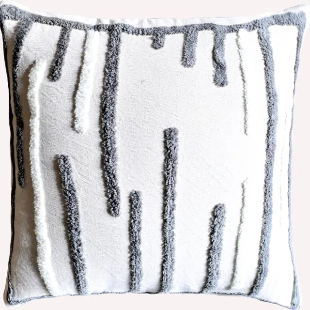 Urbane Hide Kussens woonkamer | kussenhoes 45x45 cm | kussensloop | sierkussens | cushion cover | kotoen | bookley embroidery zwaart